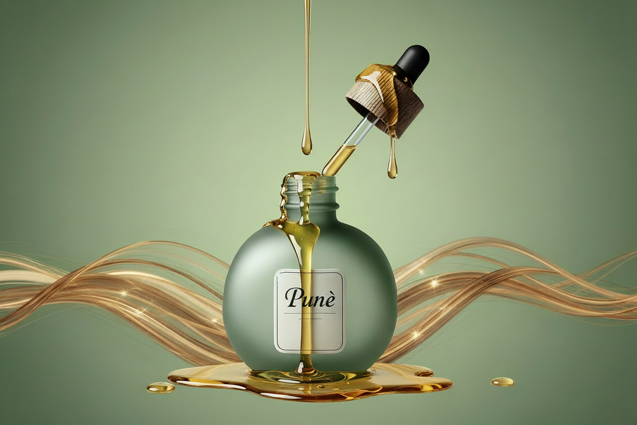 Punè hair oil - updated label